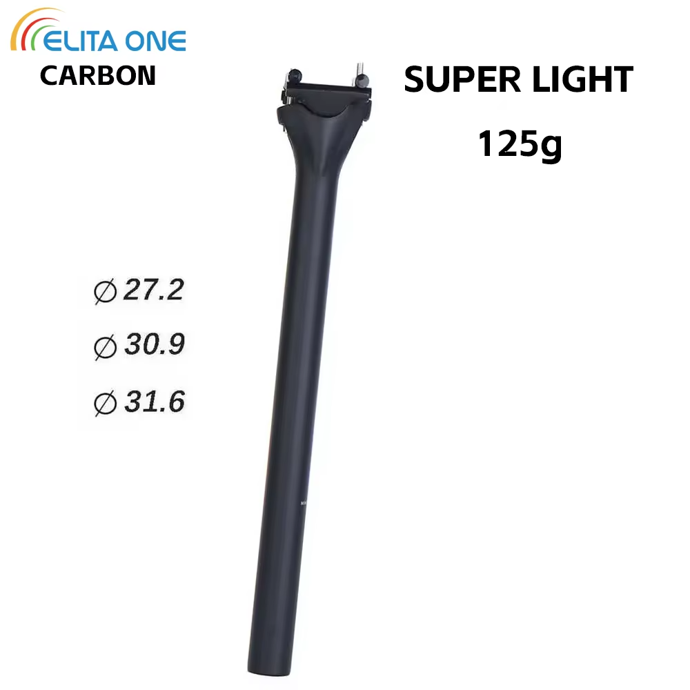 ELITA ONE Ultralight Carbon Fiber Seat Post Road Bike 6CC 27.2mm