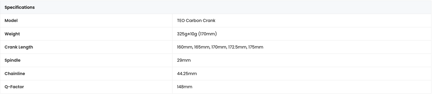 Magene TEO Carbon Crank