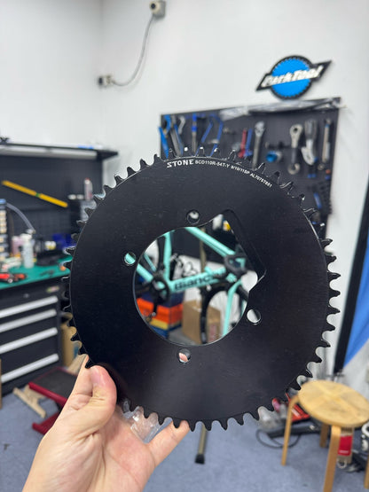 STONE Aero Round 4 Bolts BCD110 54T Chainring | Single Speed Chainring