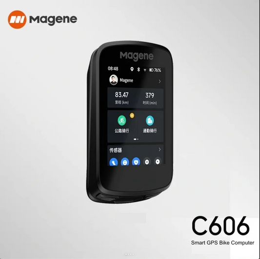 Magene C606 GPS Touchscreen Smart Bike Computer | Polar Night Black