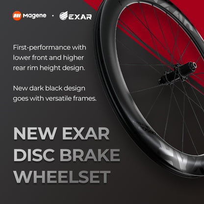 Magene EXAR Ultra Dark Carbon Disc Wheelset 2025
