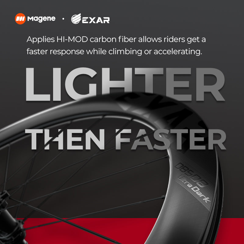 Magene EXAR Ultra Dark Carbon Disc Wheelset 2025
