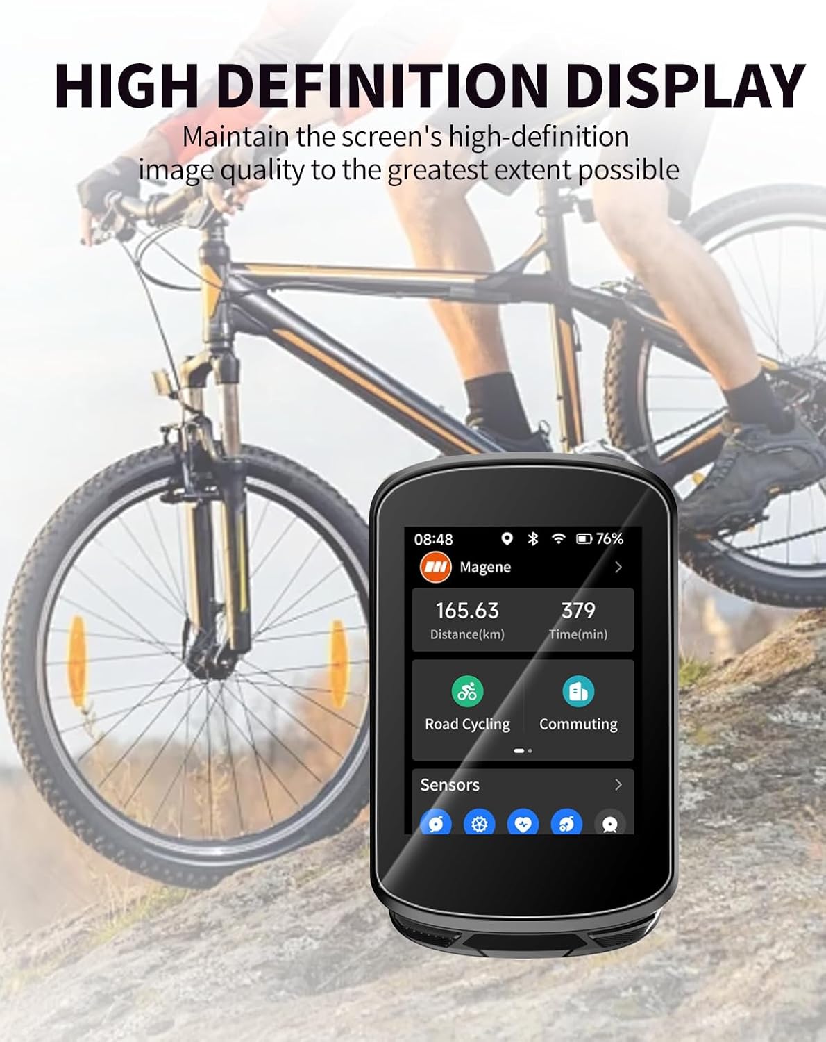 Magene C506/C506SE Bike Computer Tempered Glass Screen Protector