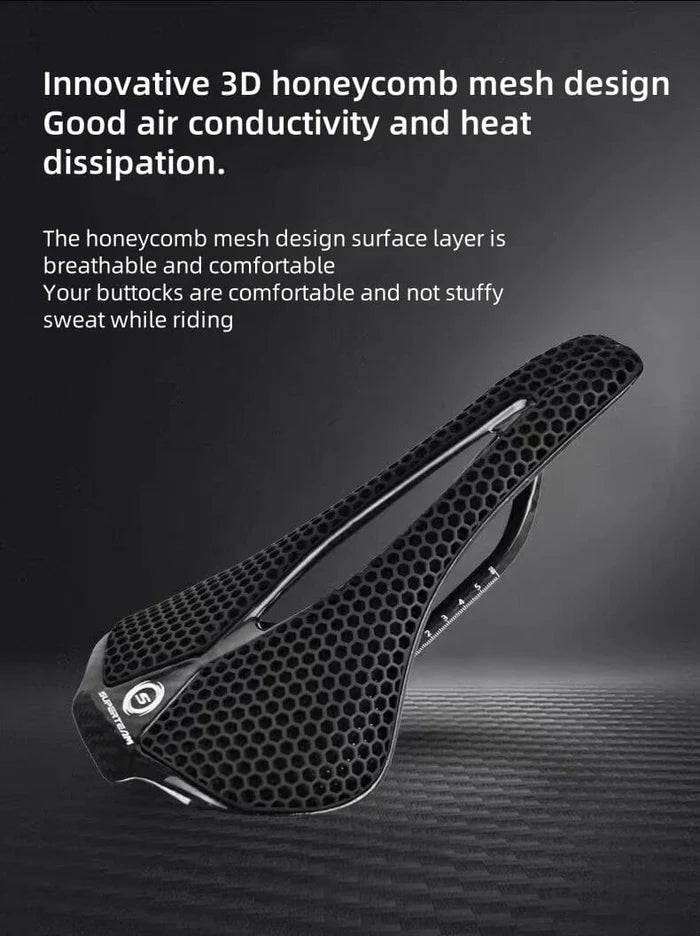 Superteam Air Full Carbon 3D Printed Short Nose Saddle