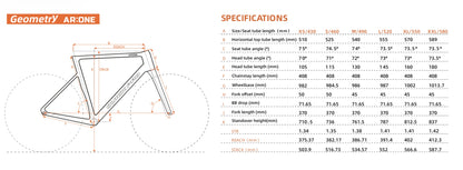 Quickpro AR:ONE Carbon Road Bike Frameset | UCI Approved | Custom Paint