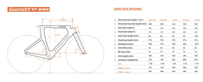 Quickpro TT:ONE Carbon Road Bike Frameset | UCI Approved | Custom Paint