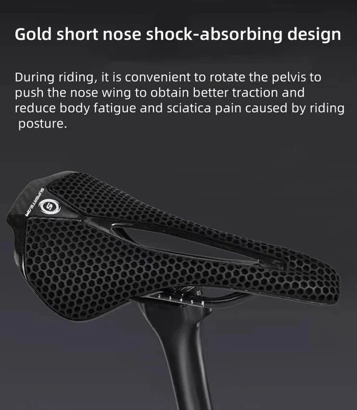 Superteam Air Full Carbon 3D Printed Short Nose Saddle
