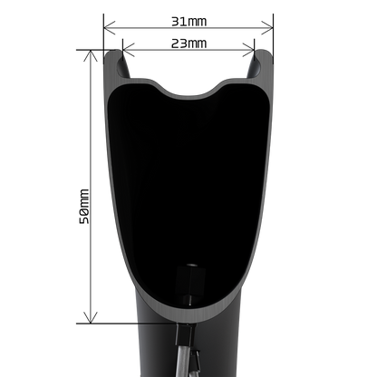 WH-R9370-C50 rim profile: 50mm depth, 23mm internal width