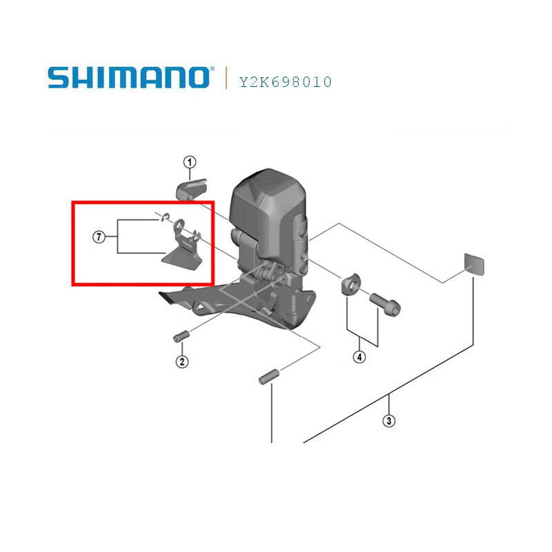 Shimano FD-R7150 Outer Skid Plate & E-RING Di2 105