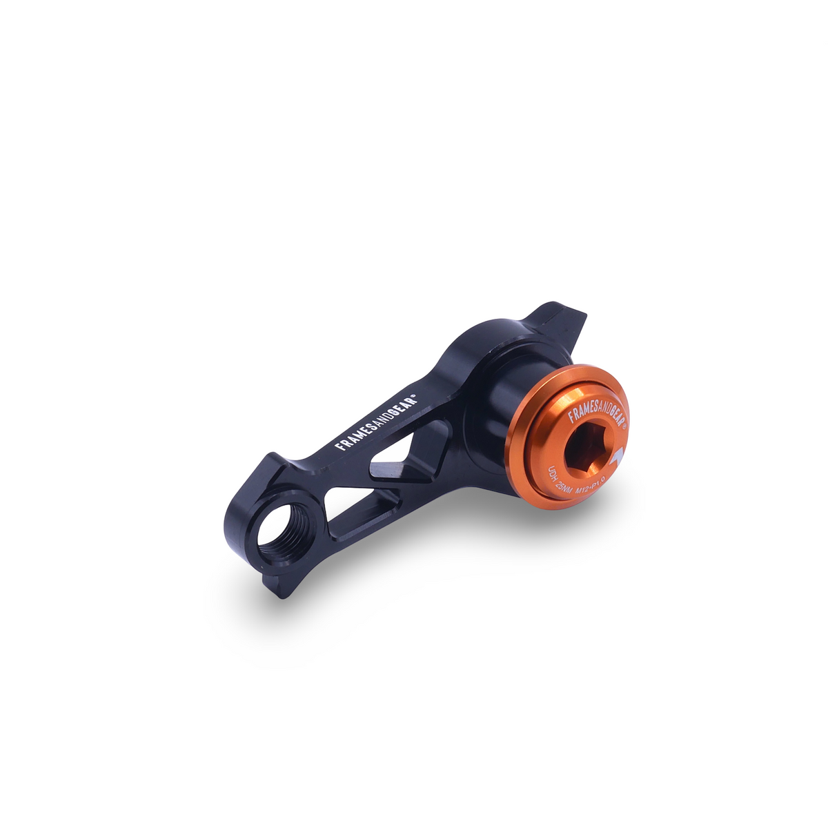 Framesandgear UDH direct mount derailleur hanger for Shimano, Black Orange
