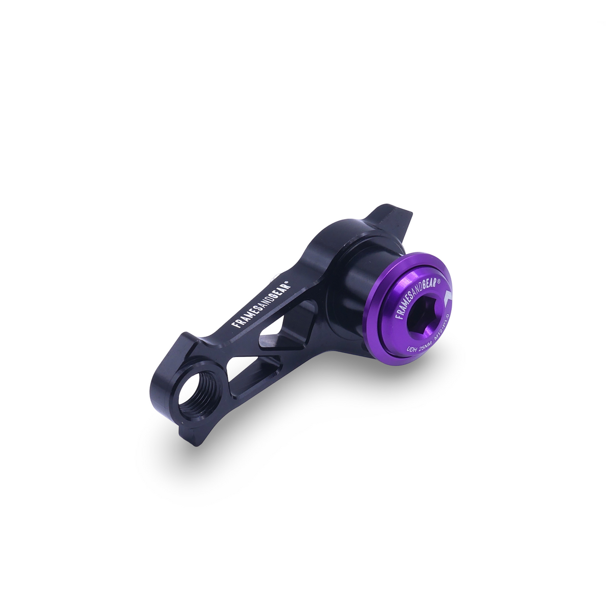 Framesandgear UDH direct mount derailleur hanger for Shimano, Black Purple