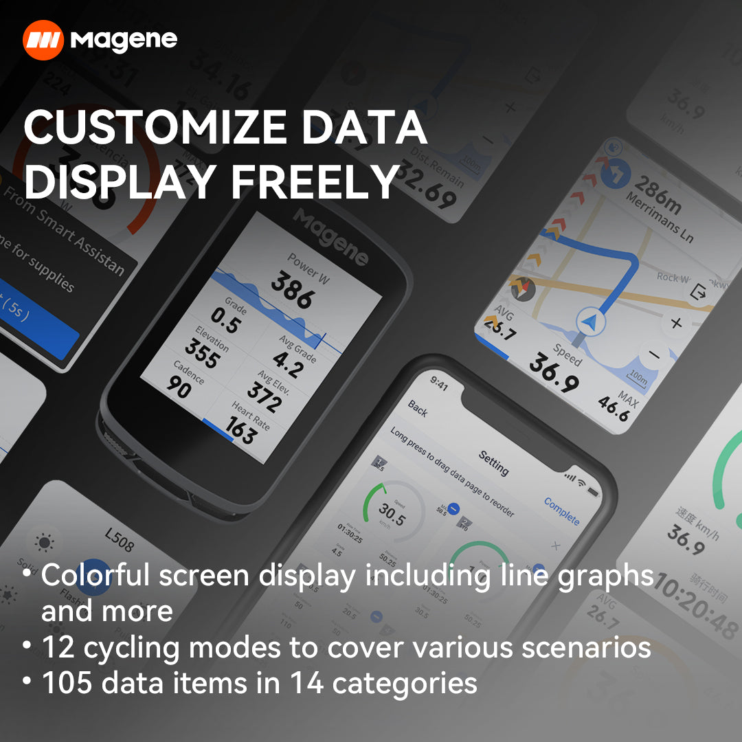 Magene C506 GPS Touchscreen Smart Bike Computer