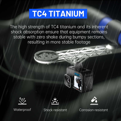 Samassi TC4 titanium mount with a camera underneath
