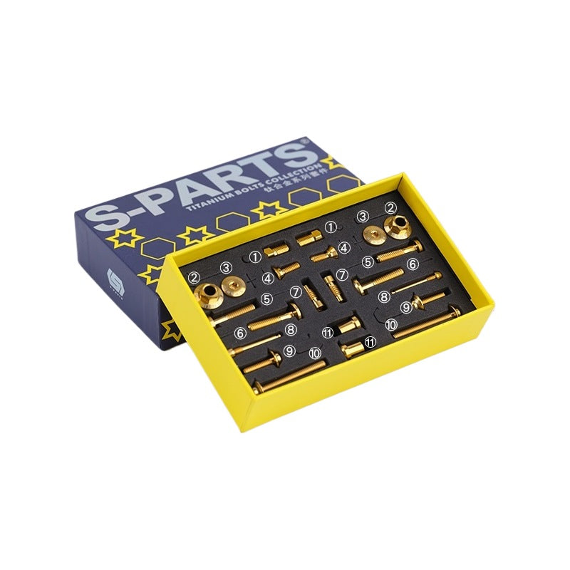 S-Parts titanium brake bolt kit for Ultegra R8170 - Gold
