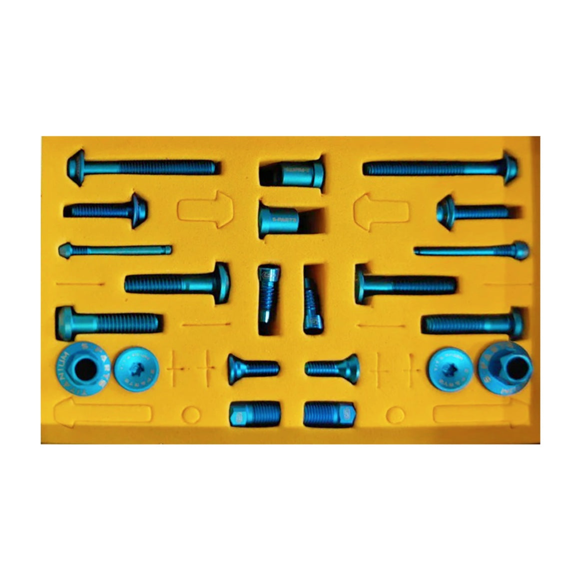 S-Parts titanium brake bolt kit for Ultegra R8170 - Indigo