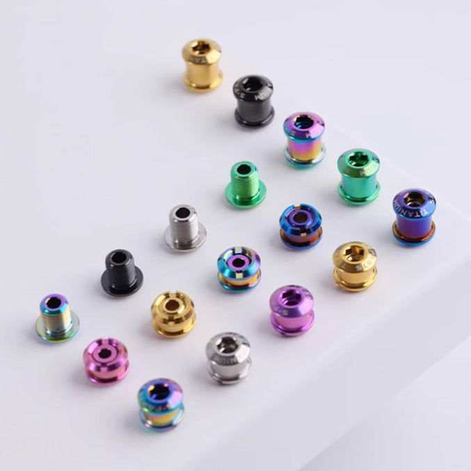 S-Parts titanium chainring bolts in all colours