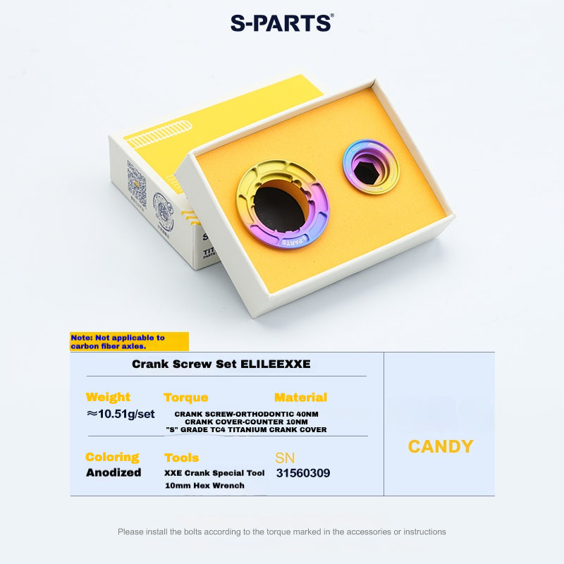 S-Parts titanium crank cap for Elilee - Candy