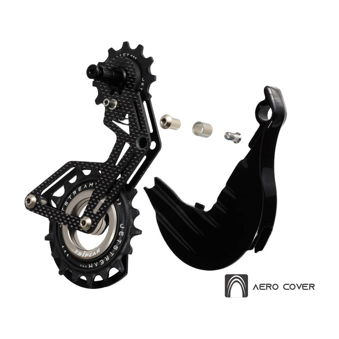 Tripeak Aero Wing OPW cage kit with the aero cover removed