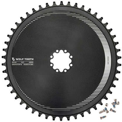 Wolf Tooth Aero Direct Mount chainring for SRAM 8-bolt cranks, 50T